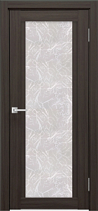 Товар Межкомнатная дверь Легенда К-11 тон Грей Остекление Гранит прозрачный